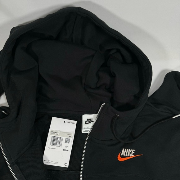NWT Nike Women's Sportswear City Utility Fleece Full-Zip Hoodie Cropped Top - Picture 3 of 6